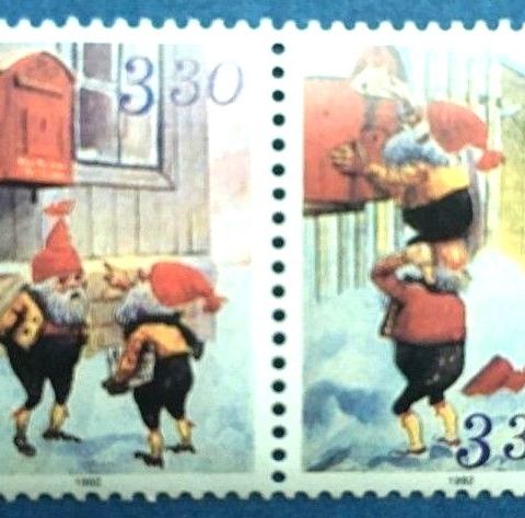 Norge 1992 Julenisser. NK 1161 og NK 1162. Postfrisk