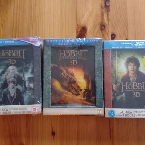 The Hobbit Battle of the Five Armies 3D EXTENDED EDITION New Blu-Ray Lenticular