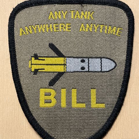 BILL Any Tank Anywhere Anytime tøymerke