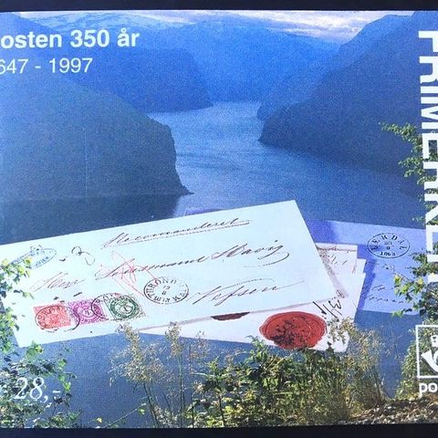 Norge 1995 FH 87 Frimerkehefte Posten 350 uten Svalbardmk NK 1238-1245 Postfrisk