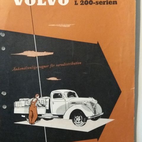 VOLVO L 200 - Serien Lastebil -brosjyre.