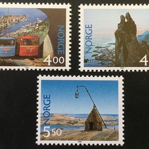 Norge 1994 Turistmerker II NK 1205-1207 Postfrisk