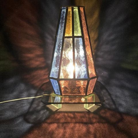 Retro designer blyglass lampe
