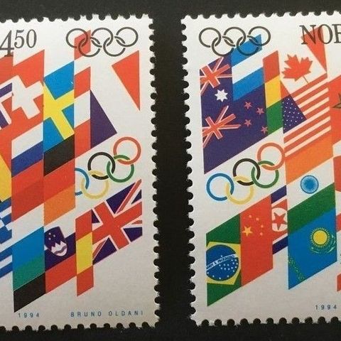 Norge 1994 Lillehammer III NK 1194 og 1195. Postfrisk