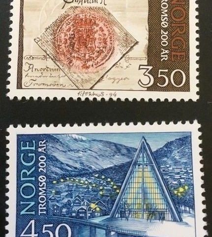 Norge 1994 Tromsø 200 år NK 1203 og 1204 Postfrisk