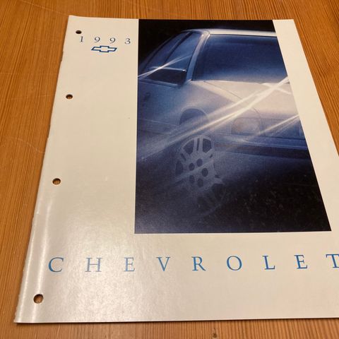 BILBROSJYRE - CHEVROLET - 1993