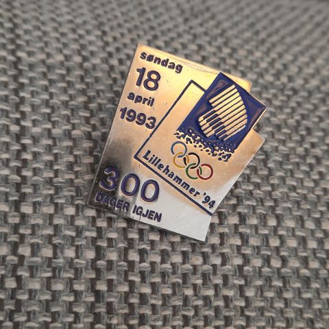 300 dager igjen - Lillehammer 94 pins