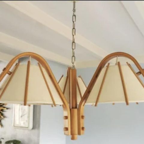 Retro Lampe, Taklampe med tre armer, design Jan Wickelgren på 70-tallet