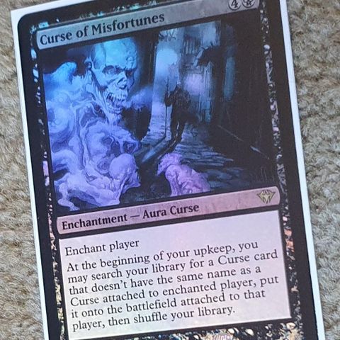 Magic the gathering kort. Curse of Misfortunes FOIL