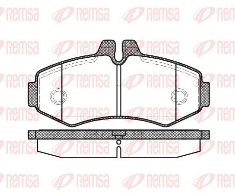 Bremsekloss sett "REMSA" for Mercedes-Benz Vito W638 (0701 00)