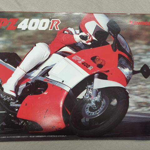 Kawasaki GPZ 400 R mc Brosjyre