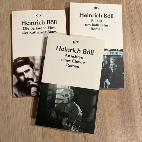 HEINRICH BÖLL: 3 romaner (pocket, tysk tekst)