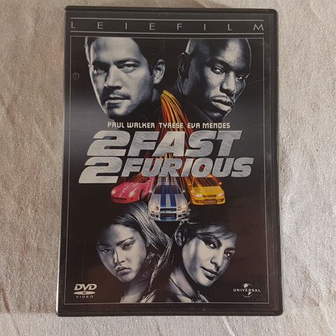 2 Fast 2 Furious Leiefilm utgave DVD