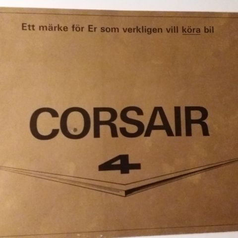 FORD CORSAIR V4 -brosjyre.