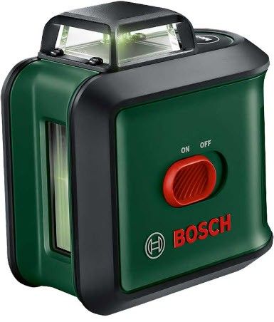 Krysslaser Bosch Universallevel 360 til leie med regulerbart stativ til leie
