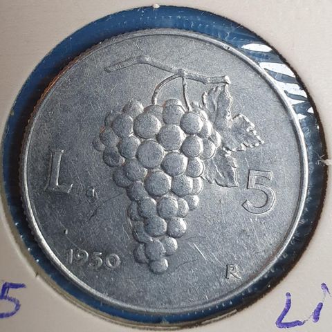 Italia 5 lire 1950