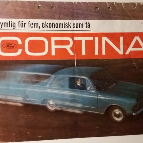Ford Cortina MK 1 -brosjyre.