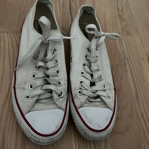 Converse All Star - Hvite - Lave - Stk. 37,5