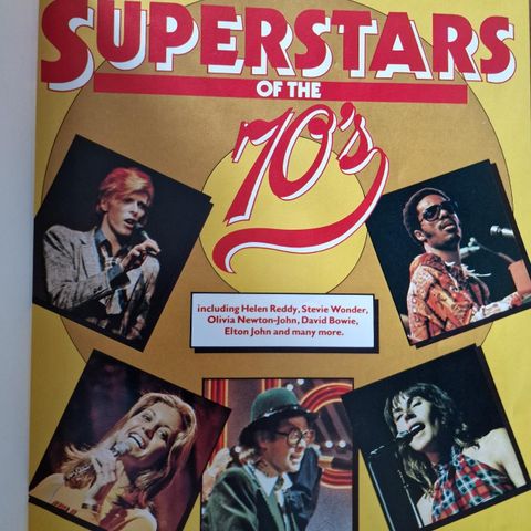 Superstars of the 70's. Bowie, Clapton, Elton John m. flere