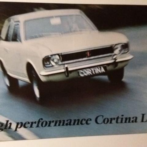 FORD LOTUS CORTINA MK 2 -brosjyre.