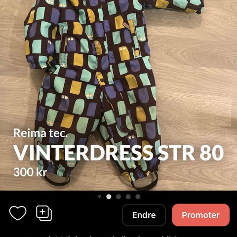 Reima vinterdress str 80