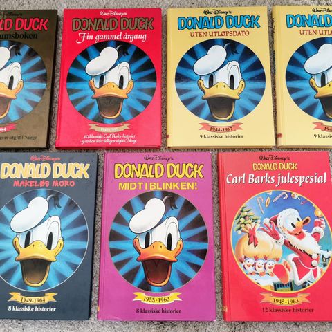 Donald Duck bøker i fin stand selges