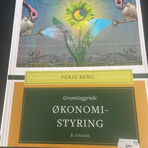 Grunnleggende økonomistyring, 3.utgave. Terje Berg bedriftsøkonomi