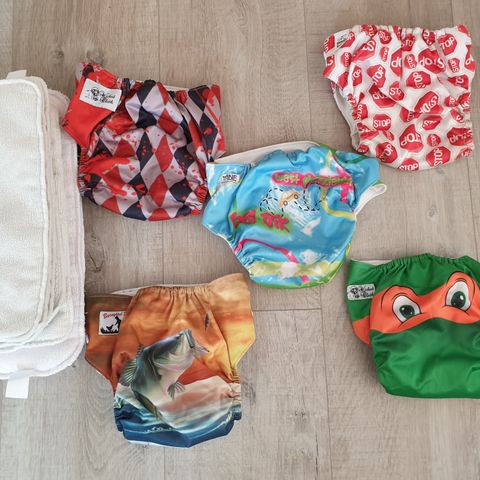 Tøy bleier Aio pakke one size baby gjenbruk / 70kr frakt