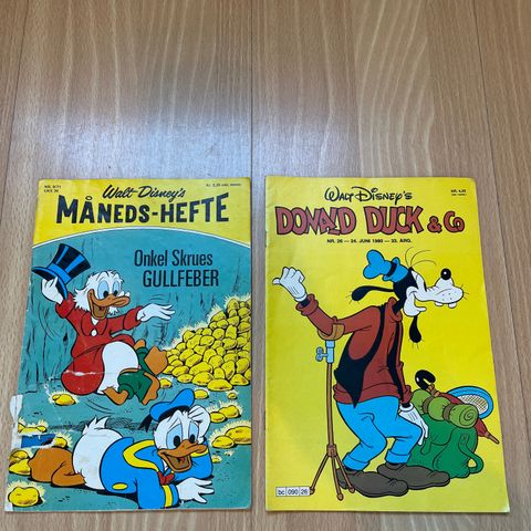 Tegneserier - Donald duck spesial, månedshefte 1971 etc