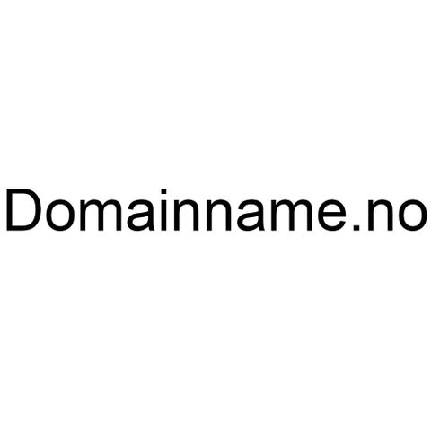 Domene Domainname.no