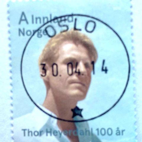 Norge 2014 Thor Heyerdahl NK 1879 Pent stemplet OSLO 30 04 14