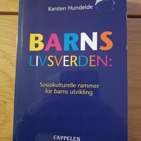 Barnas Livsverden av K. Hundeide 2018