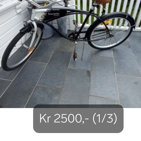 KR 2000,- Kjekk bysykkel, knapt brukt