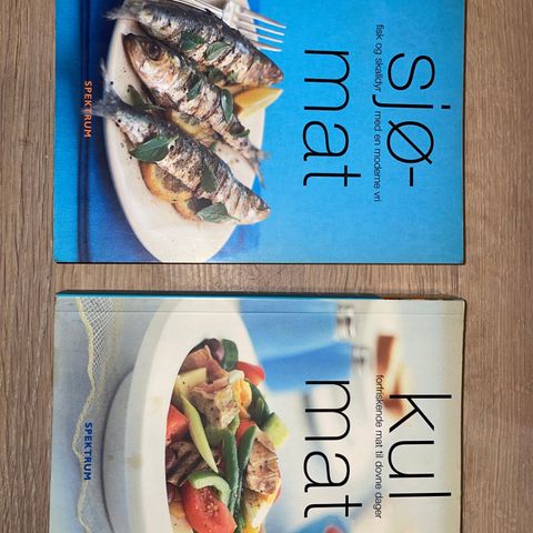 Inspirerende kokebøker. Sjømat og kul mat