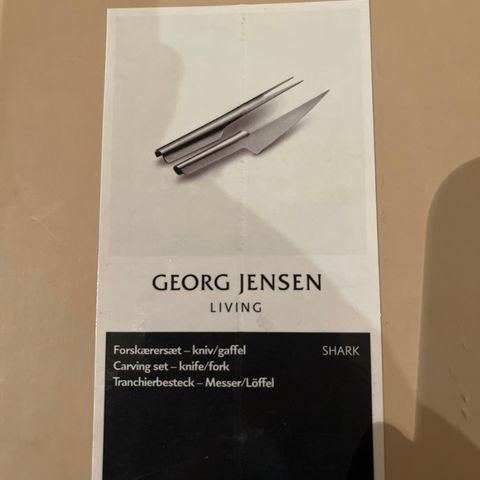 GAVE? Nytt! Georg Jensen Forskjærsett - Shark