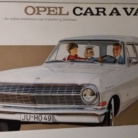 Opel Caravan ( Rekord A ) -brosjyre.