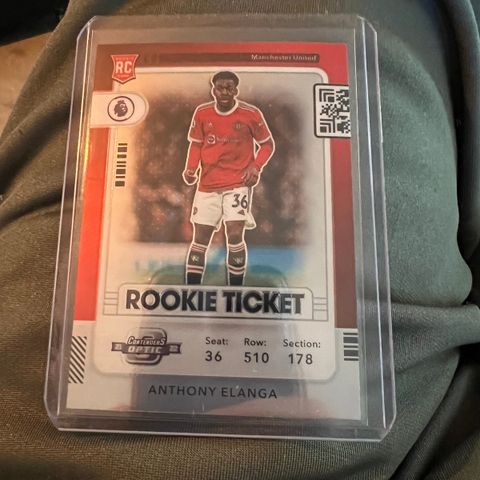 Anthony Elanga Rookie ticket fotballkort