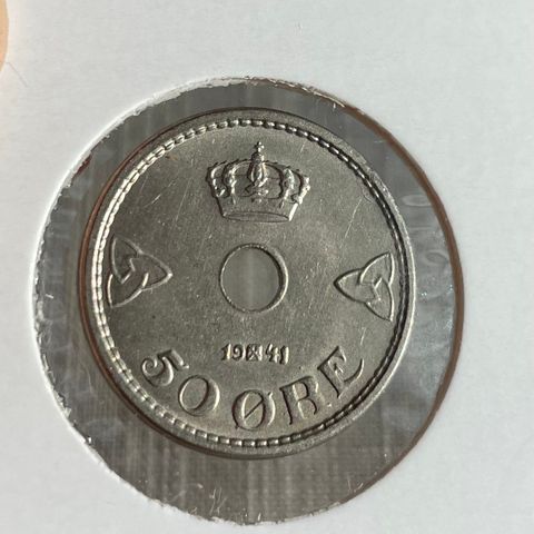 50 øre 1941 Haakon VII