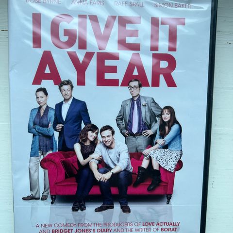 I Give It A Year (DVD) NY !