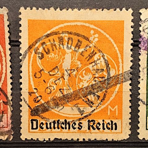 TYSKLAND: Das Reich, 1920,  AFA 136-137, stempla / T1-126  .x