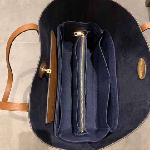 Mørkeblå organizer til Mulberry Bayswater Tote, Louis Vuitton Speedy 35 +