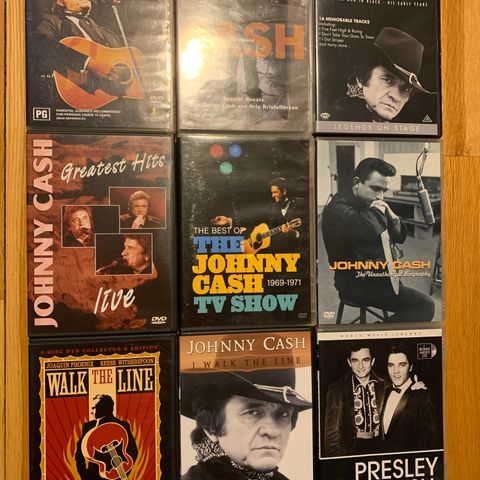 Johnny Cash DVD samling