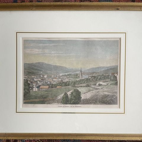 Prospekt over Drammen. 1870