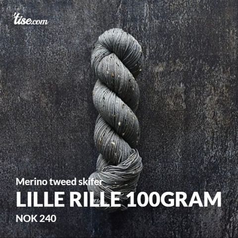 Lille Rille merino tweed i fargen skifter 100 gram