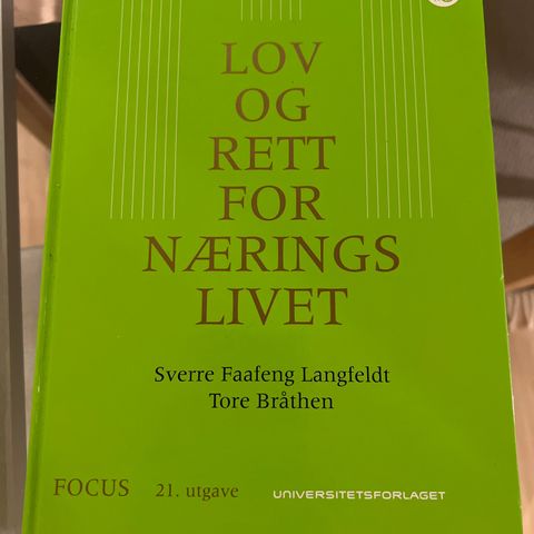 Lov og rett for næringslivet