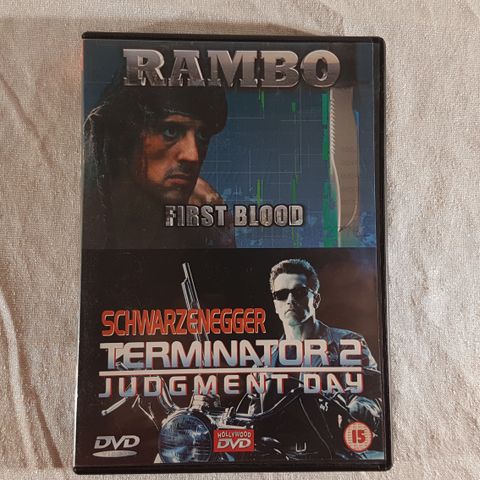 Rambo First Blood og Termonator 2 Judgment Day DVD