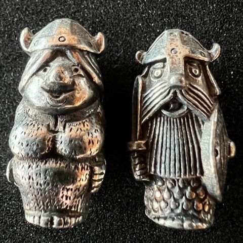 Viking-figurer i tinn fra firmaet Tinn-Per