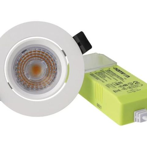 Namron Alfa Downlight WarmDim 10W matt hvitt