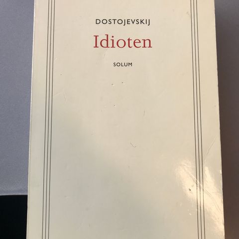 Idioten av Fjodor Dostojevskij