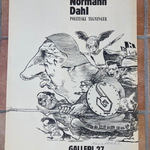 Hans Normann Dahl HÅNDSIGNERT poster 1973